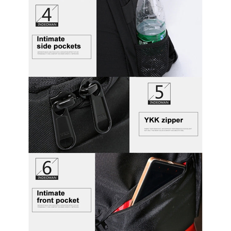 INDEPMAN DL-B012 Portable Outdoor Sports Backpack Camera Bag for GoPro, SJCAM, Nikon, Canon, Xiaomi Xiaoyi YI, Size: 27.5 * 12.5 * 34 cm(Orange) - Camera Accessories by INDEPMAN | Online Shopping UK | buy2fix