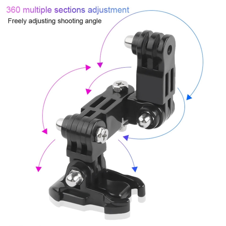 Cycling Helmet Adhesive Multi-Joint Arm Fixed Mount Set with J-Hook Buckle Mount & Adapter & Screw for DJI Osmo Action, GoPro HERO10 Black /9 Black / HERO8 Black /7 /6 /5 /5 Session /4 Session /4 /3+ /3 /2 /1, Xiaoyi and Other Action Cameras - DJI & GoPro Accessories by buy2fix | Online Shopping UK | buy2fix