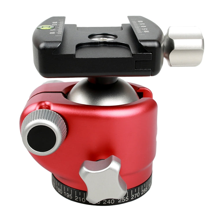 FITTEST X4 Low Center of Gravity High Locking Force Panoramic Ball Head with Quick Release Plate for DSLR & Digital Cameras, Load Max 10kg(Red) - Tripod Heads by FITTEST | Online Shopping UK | buy2fix