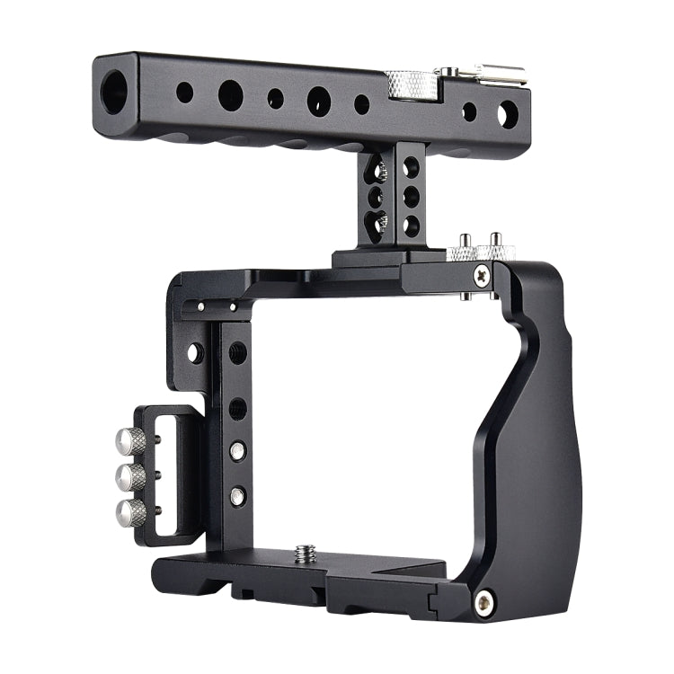 YELANGU C6 Camera Video Cage Handle Stabilizer for Sony A6000 / A6300 / A6500 / A6400(Black) - Camera Accessories by YELANGU | Online Shopping UK | buy2fix