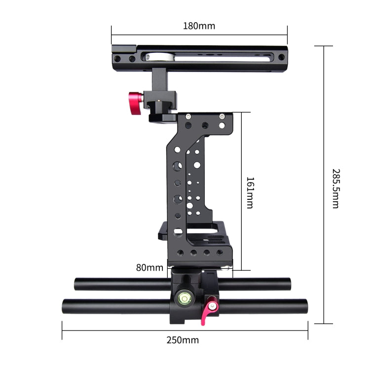 YELANGU C8 YLG0910 Handle Video Camera Cage Stabilizer(Black) - Camera Accessories by YELANGU | Online Shopping UK | buy2fix