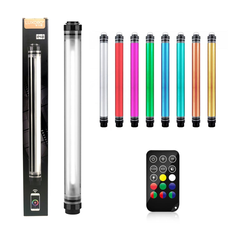 LUXCeO P7RGB Pro Colorful Photo LED Stick Video Light APP Control Adjustable Color Temperature Waterproof Handheld LED Fill Light with Remote Control - Camera Accessories by LUXCeO | Online Shopping UK | buy2fix