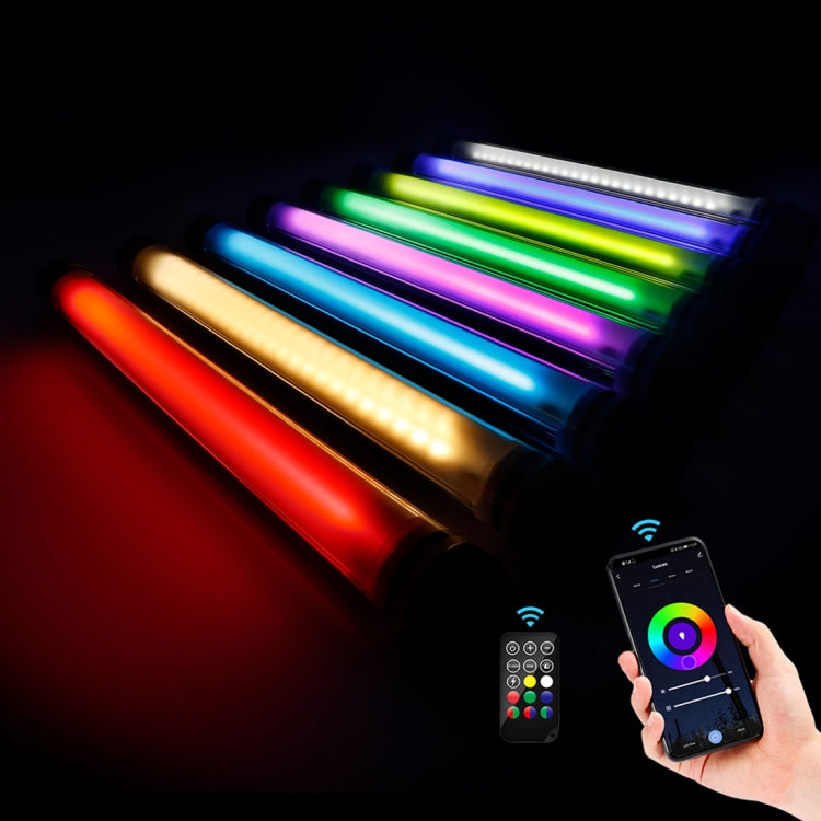 LUXCeO P7RGB Pro Colorful Photo LED Stick Video Light APP Control Adjustable Color Temperature Waterproof Handheld LED Fill Light with Remote Control - Camera Accessories by LUXCeO | Online Shopping UK | buy2fix