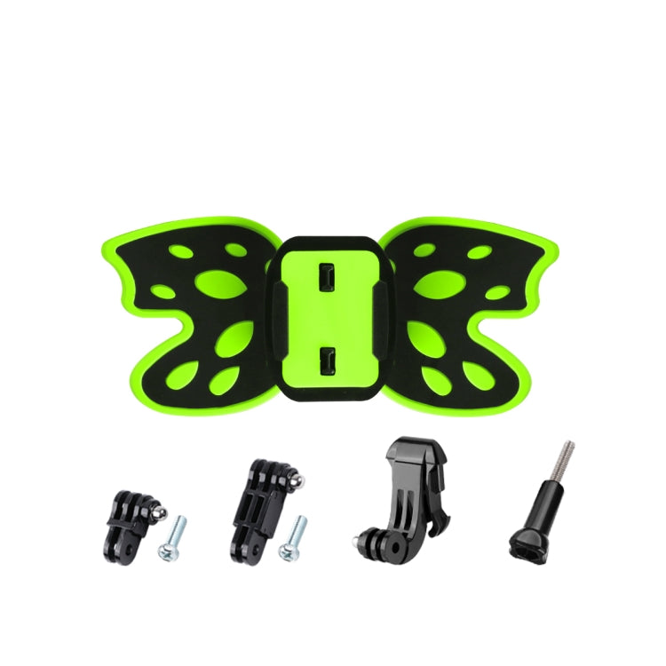 Butterfly Helmet Mount Adapter with 3-Way Pivot Arm & J-Hook Buckle & Long Screw for GoPro Hero11 Black / HERO10 Black /9 Black /8 Black /7 /6 /5 /5 Session /4 Session /4 /3+ /3 /2 /1, DJI Osmo Action and Other Action Cameras (Fluorescent Green) - DJI & GoPro Accessories by buy2fix | Online Shopping UK | buy2fix