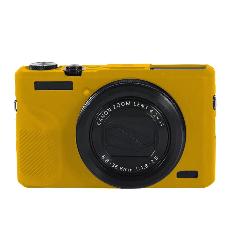 Soft Silicone Protective Case for Canon PowerShot G7 X Mark III / G7X III / G7X3(Yellow) - Camera Accessories by buy2fix | Online Shopping UK | buy2fix