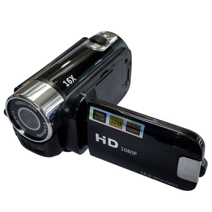 16X Digital Zoom HD 16 Million Pixel Home Travel DV Camera, EU Plug(Black) - Consumer Electronics by buy2fix | Online Shopping UK | buy2fix