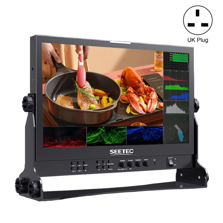 SEETEC ATEM156S 15.6 inch 3G-SDI HDMI Full HD 1920x1080P Multi-camera Broadcast Monitor(UK Plug) - Camera Accessories by SEETEC | Online Shopping UK | buy2fix