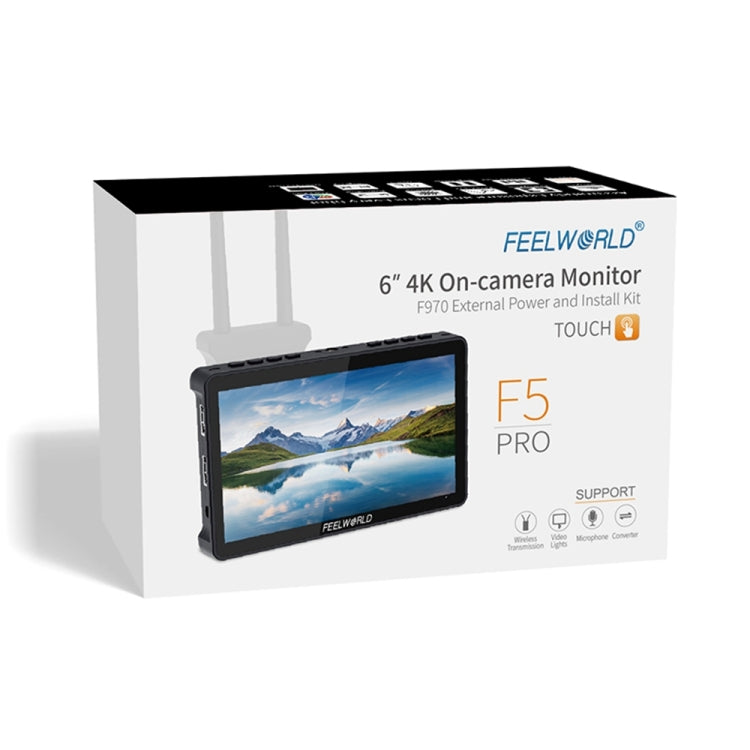 FEELWORLD F5 Pro V4 6 inch Touch Screen DSLR Camera Field Monitor 3D LUT 4K HDMI Input Output Tilt Arm - On-camera Monitors by FEELWORLD | Online Shopping UK | buy2fix