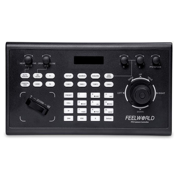 FEELWORLD KBC10 PTZ Camera Controller with Joystick and Keyboard Control ,Support PoE(US Plug) - HD Camera by FEELWORLD | Online Shopping UK | buy2fix