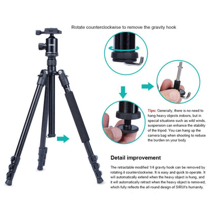 TRIOPO Oubao A-308S Adjustable Portable  Aluminum Alloy Tripod with Ball Head for SLR Camera - Tripods by TRIOPO | Online Shopping UK | buy2fix