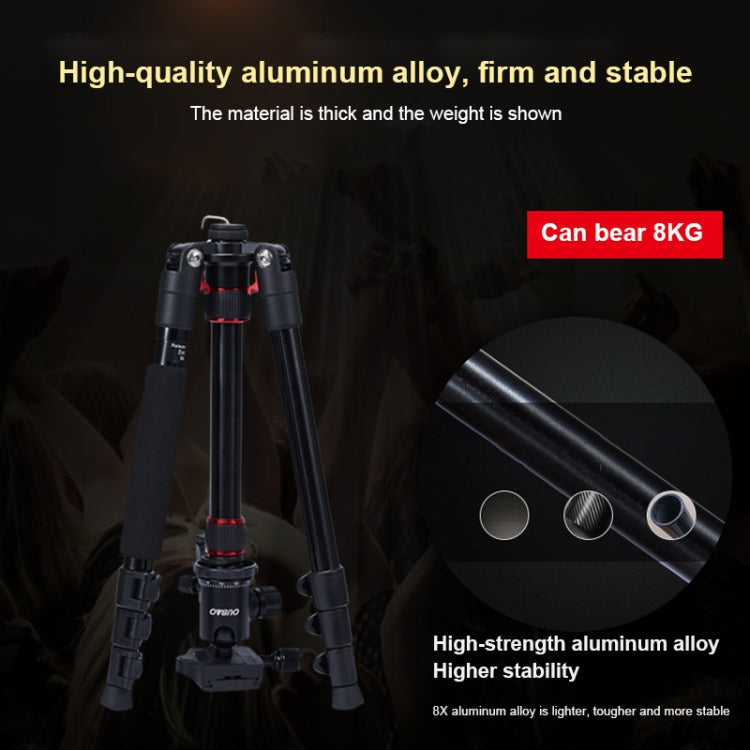 TRIOPO Oubao A-208S Adjustable Portable  Aluminum Alloy Tripod with Ball Head for SLR Camera - Tripods by TRIOPO | Online Shopping UK | buy2fix