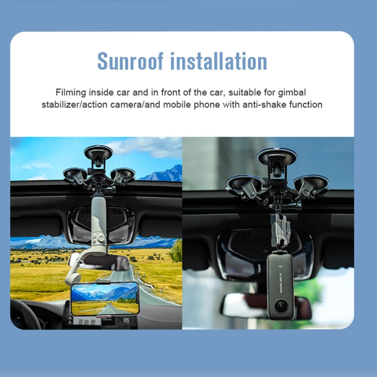 Big Triangle Direction Suction Cup Mount (Black) - Holder by STARTRC | Online Shopping UK | buy2fix