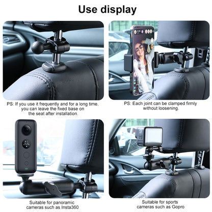 21mm Ballhead Car Front Seat Handlebar Fixed Mount Holder with Tripod Adapter & Screw for GoPro Hero11 Black / HERO10 Black /9 Black /8 Black /7 /6 /5 /5 Session /4 Session /4 /3+ /3 /2 /1, DJI Osmo Action and Other Action Cameras - DJI & GoPro Accessories by buy2fix | Online Shopping UK | buy2fix