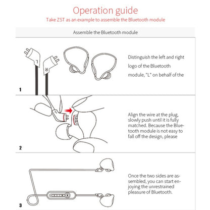 KZ A High Fidelity Stereo Bluetooth Upgrade Cable for KZ ZS3 / ZS4 / ZS5 / ZS6 / ZSA Earphones - Cable & Splitter by KZ | Online Shopping UK | buy2fix