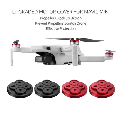 4 PCS Sunnylife Motor Metal Protection Cover for DJI Mini 2 (Red) - Other by Sunnylife | Online Shopping UK | buy2fix