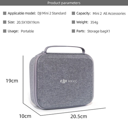 DJI Portable Waterproof Nylon Box Case Storage Bag for DJI Mini 2 Drone(Grey) - DJI & GoPro Accessories by DJI | Online Shopping UK | buy2fix