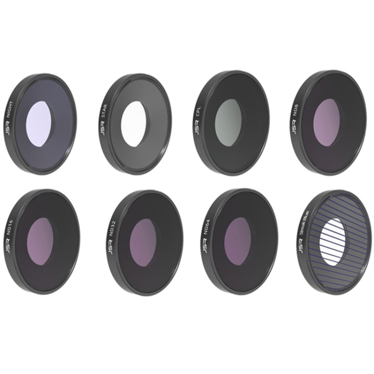 JSR 8 in 1 Streak Blue CPL ND8 ND16 ND32 ND64 STAR NIGHT Lens Filter For DJI Osmo Action 3 - Lens Filter by JSR | Online Shopping UK | buy2fix