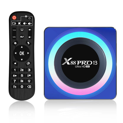 Acrylic X88 Pro 13 8K Ultra HD Android 13.0 Smart TV Box with Remote Control, RK3528 Quad-Core, 2GB+16GB(EU Plug) - Others by buy2fix | Online Shopping UK | buy2fix