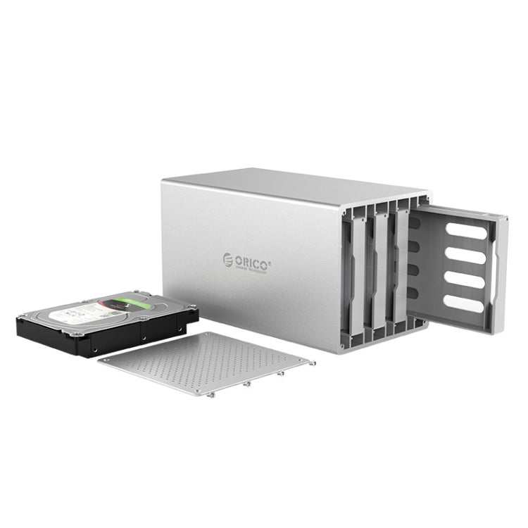 ORICO Honeycomb Series WS400C3 SATA 3.5 inch USB-C / Type-C 4 Bays Aluminum Alloy HDD / SSD Enclosure, The Maximum Support Capacity: 40TB - HDD Enclosure by ORICO | Online Shopping UK | buy2fix