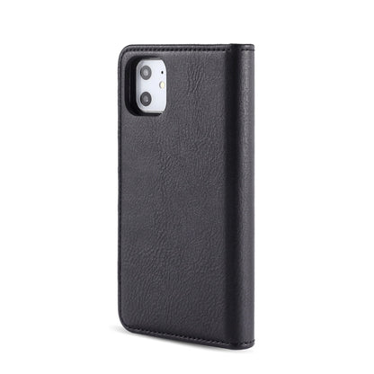 For iPhone 11 DG.MING Crazy Horse Texture Flip Detachable Magnetic Leather Case with Holder & Card Slots & Wallet (Black) - iPhone 11 Cases by DG.MING | Online Shopping UK | buy2fix