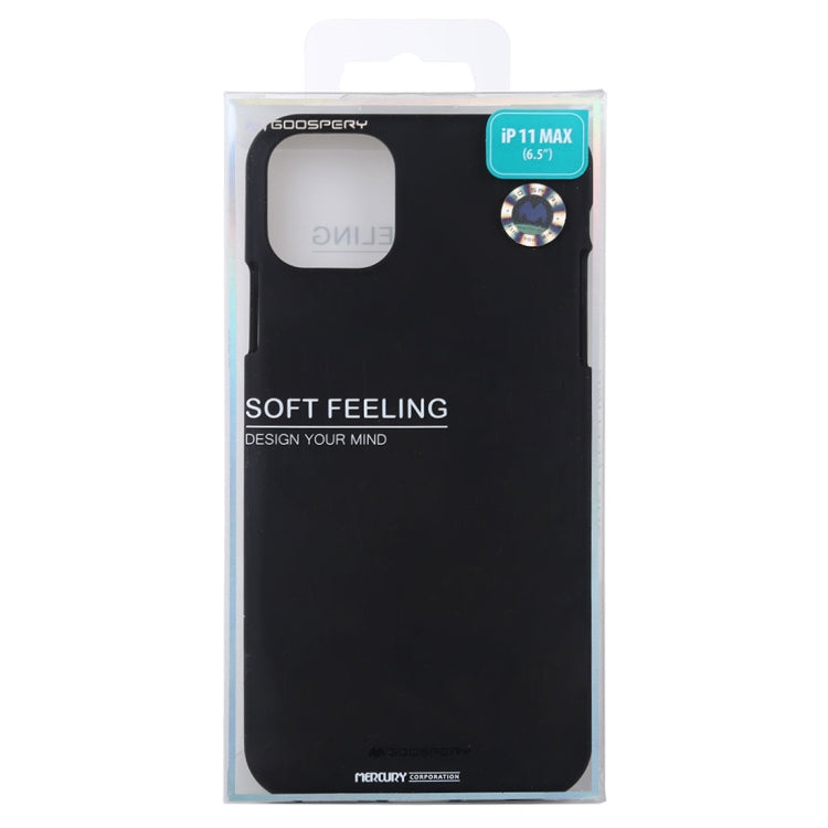 GOOSPERY SOFE FEELING TPU Shockproof and Scratch Case for iPhone 11 Pro Max(Black) - iPhone 11 Pro Max Cases by GOOSPERY | Online Shopping UK | buy2fix