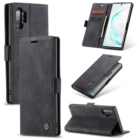 CaseMe-013 Multifunctional Horizontal Flip Leather Case with Card Slot & Holder & Wallet for Galaxy Note 10+(Black) - Galaxy Phone Cases by CaseMe | Online Shopping UK | buy2fix