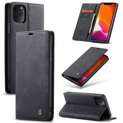 CaseMe-013 Multifunctional Horizontal Flip Leather Case with Card Slot & Holder & Wallet for iPhone 11 Pro(Black) - iPhone 11 Pro Cases by CaseMe | Online Shopping UK | buy2fix