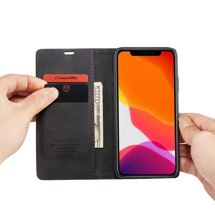 CaseMe-013 Multifunctional Horizontal Flip Leather Case with Card Slot & Holder & Wallet for iPhone 11 Pro(Black) - iPhone 11 Pro Cases by CaseMe | Online Shopping UK | buy2fix