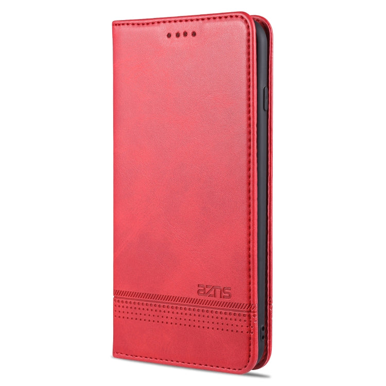 AZNS Magnetic Calf Texture Horizontal Flip Leather Case with Card Slots & Holder & Wallet For iPhone 8 Plus/7 Plus(Red) - More iPhone Cases by AZNS | Online Shopping UK | buy2fix