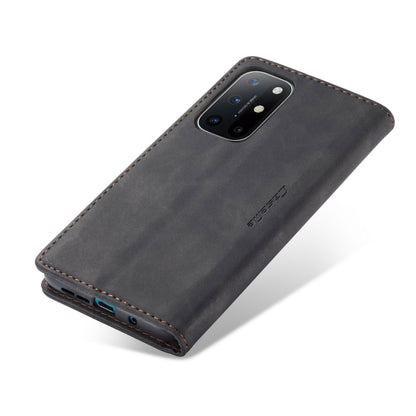 For OnePlus 8T CaseMe-013 Multifunctional Retro Frosted Horizontal Flip Leather Case with Card Slot & Holder & Wallet(Black) - OnePlus Cases by CaseMe | Online Shopping UK | buy2fix