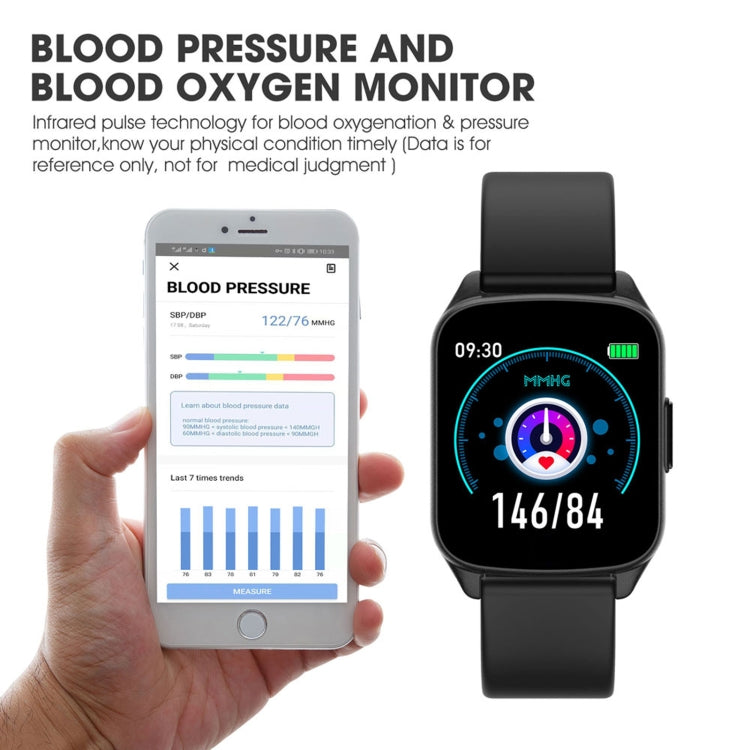 Lokmat KW17 1.3 inch TFT Screen IP68 Waterproof Smart Watch, Support Sleep Monitor / Heart Rate Monitor / Blood Pressure Monitor(Green) - Smart Wear by Lokmat | Online Shopping UK | buy2fix
