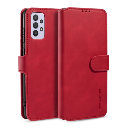 For samsung Galaxy A32 5G DG.MING Retro Oil Side Horizontal Flip Leather Case with Holder & Card Slots & Wallet(Red) - Galaxy Phone Cases by DG.MING | Online Shopping UK | buy2fix