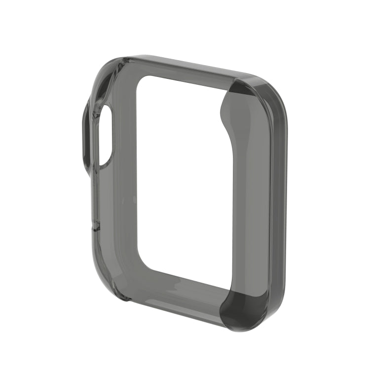 For Xiaomi Mi Watch Lite / Redmi Watch Half Coverage TPU Protective Case(Transparent Black) - Smart Wear by buy2fix | Online Shopping UK | buy2fix