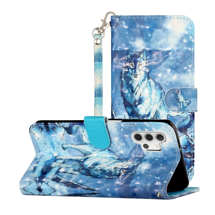 For Samsung Galaxy A32 5G 3D Pattern Horizontal Flip PU Leather Case with Holder & Card Slots & Wallet(Snow Mountain Wolf) - Galaxy Phone Cases by imak | Online Shopping UK | buy2fix