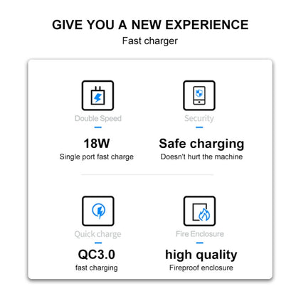 WK WP-U57 Max 18W Maxspeed QC3.0 Fast Charger + USB to 8 Pin Data Cable, Plug Type:UK Plug - Apple Accessories by WK | Online Shopping UK | buy2fix