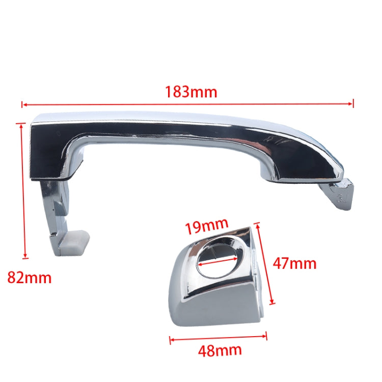 A5197-01 Car Left Front Side Electroplating Outside Door Handle 82651-3J010 for Hyundai Veracruz 2007-2012 - In Car by buy2fix | Online Shopping UK | buy2fix