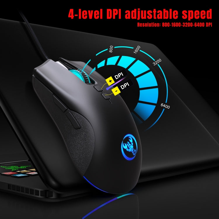HXSJ P6+V100+A883 Keyboard Mouse Converter + One-handed Keyboard + Gaming Mouse Set - Wired Mice by HXSJ | Online Shopping UK | buy2fix