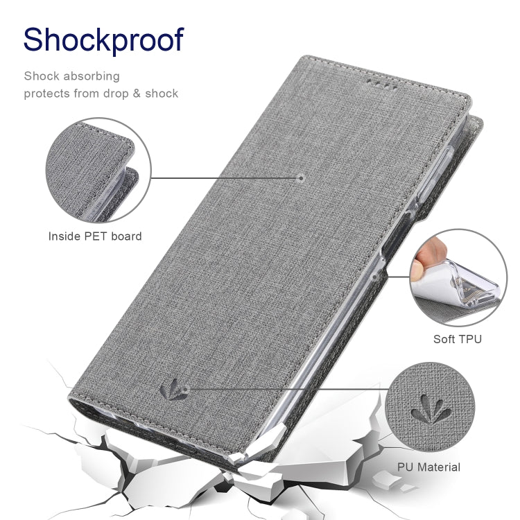 For Motorola Moto Edge S / G100 ViLi DMX Series Shockproof TPU + PU Leather Magnetic Attraction Horizontal Flip Case with Card Slot & Holder(Grey) - Motorola Cases by ViLi | Online Shopping UK | buy2fix