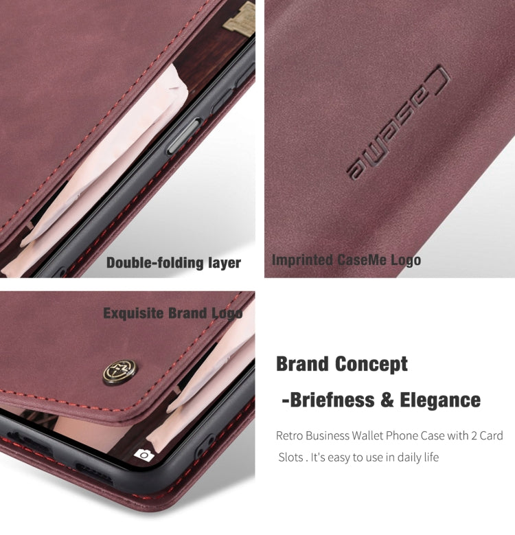 For Xiaomi Mi 11 Lite CaseMe 013 Multifunctional Horizontal Flip Leather Case, with Card Slot & Holder & Wallet(Wine Red) - Xiaomi Cases by CaseMe | Online Shopping UK | buy2fix