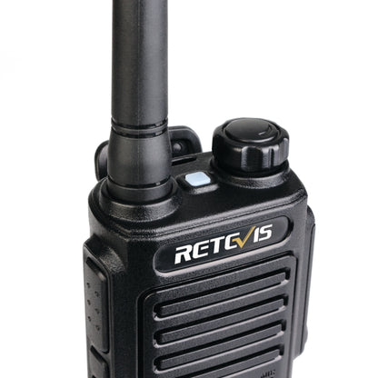 RETEVIS RT47 16CHS IP67 Waterproof FRS Two Way Radio Handheld Walkie Talkie, US Plug(Black) - Handheld Walkie Talkie by RETEVIS | Online Shopping UK | buy2fix