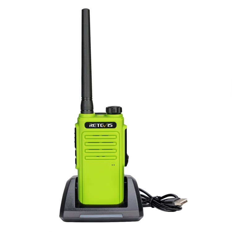 RETEVIS RT47 PMR446 16CHS IP67 Waterproof FRS Two Way Radio Handheld Walkie Talkie, EU Plug(Green) - Handheld Walkie Talkie by RETEVIS | Online Shopping UK | buy2fix