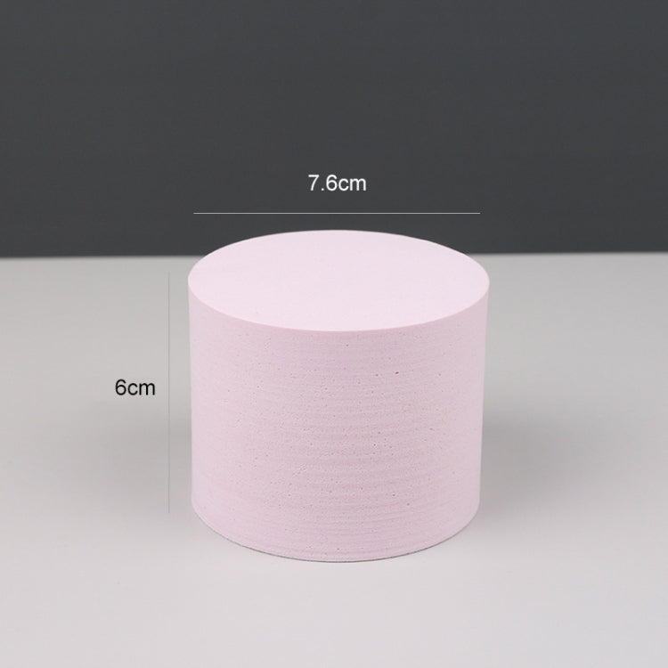 7.6 x 6cm Cylinder Geometric Cube Solid Color Photography Photo Background Table Shooting Foam Props (Pink) - Camera Accessories by buy2fix | Online Shopping UK | buy2fix