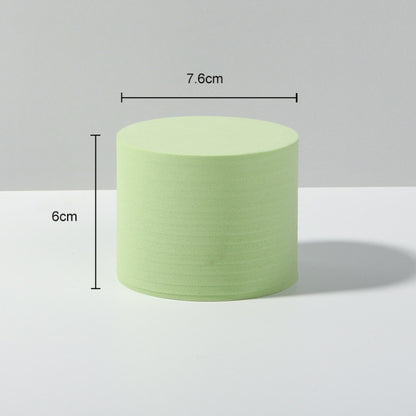 7.6 x 6cm Cylinder Geometric Cube Solid Color Photography Photo Background Table Shooting Foam Props (Green) - Camera Accessories by buy2fix | Online Shopping UK | buy2fix