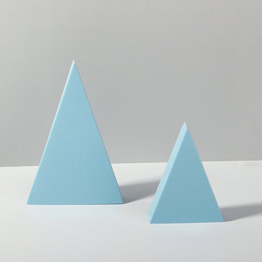 2 x Triangles Combo Kits Geometric Cube Solid Color Photography Photo Background Table Shooting Foam Props (Light Blue) - Camera Accessories by buy2fix | Online Shopping UK | buy2fix