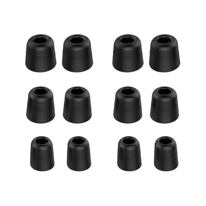 6 Pairs New Bee NB-M1 Slow Rebound Memory Foam Ear Caps with Storage Box, Suitable for 5mm-7mm Earphone Plugs(Black) - Apple Accessories by New Bee | Online Shopping UK | buy2fix