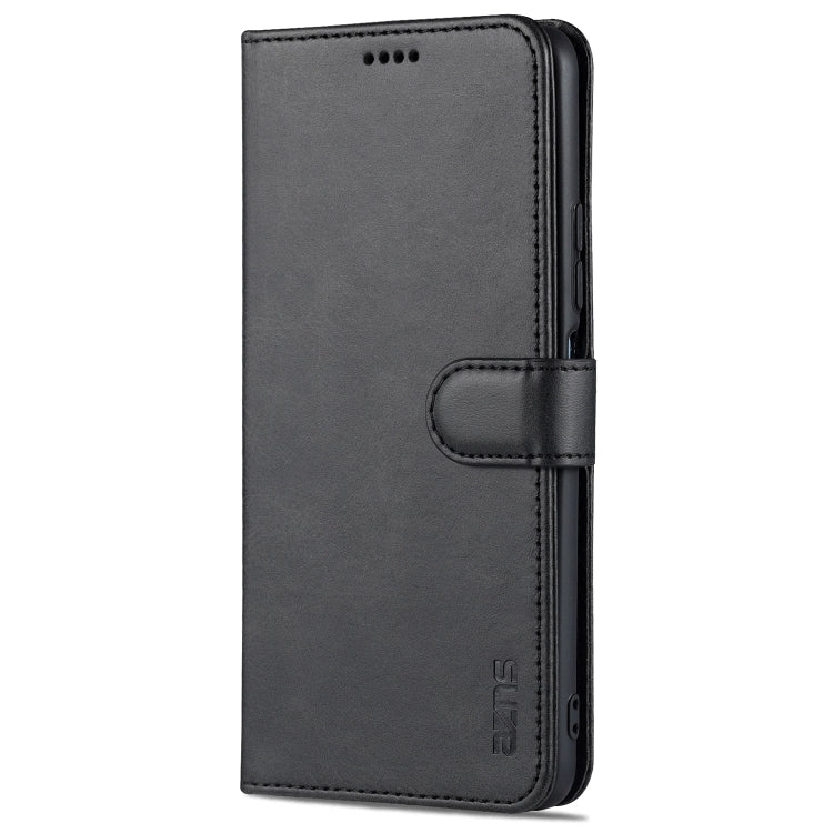 For Xiaomi Poco F3 AZNS Skin Feel Calf Texture Horizontal Flip Leather Case with Card Slots & Holder & Wallet(Black) - Xiaomi Cases by AZNS | Online Shopping UK | buy2fix