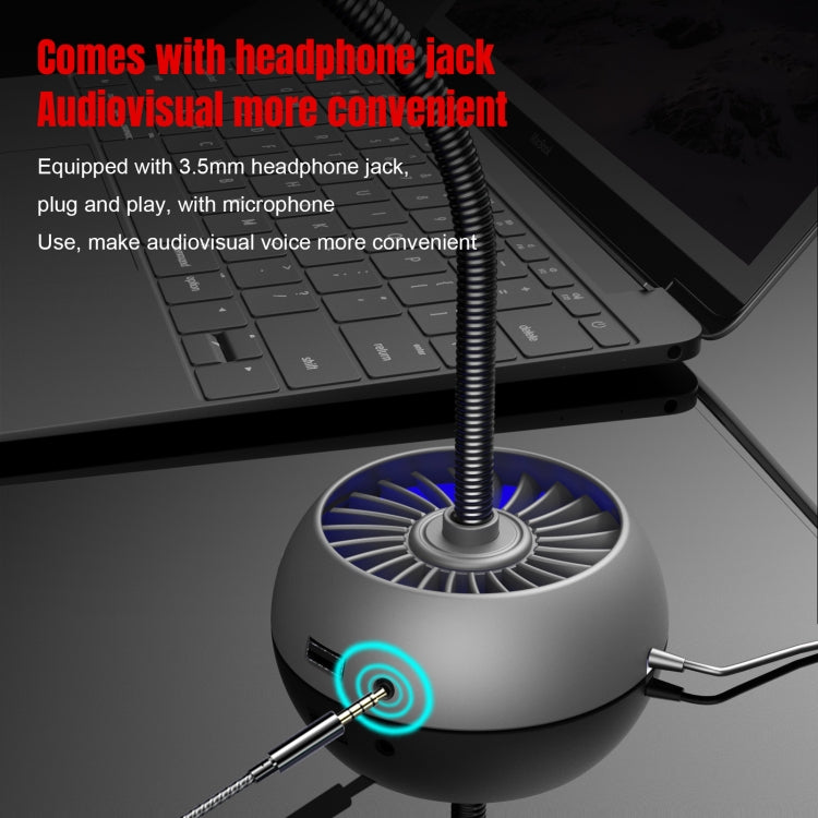 HXSJ F15 USB Anti-interference Matrix Noise Reduction Microphone(Black) - Microphone by HXSJ | Online Shopping UK | buy2fix