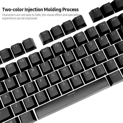 HXSJ P9 104 Keys PBT Color Mechanical Keyboard Keycaps(Light Blue) - Other by HXSJ | Online Shopping UK | buy2fix