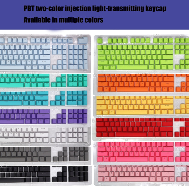 HXSJ P9 104 Keys PBT Color Mechanical Keyboard Keycaps(Light Blue) - Other by HXSJ | Online Shopping UK | buy2fix