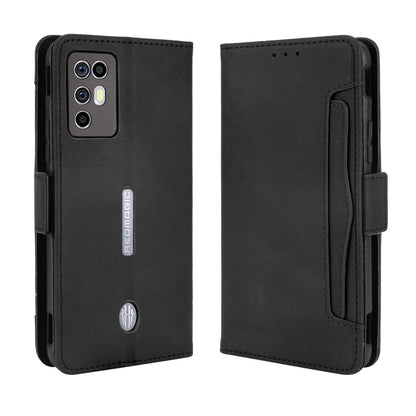 For ZTE nubia Red Magic 6R Skin Feel Calf Pattern Horizontal Flip Leather Case with Holder & Card Slots & Photo Frame(Black) - ZTE Cases by buy2fix | Online Shopping UK | buy2fix
